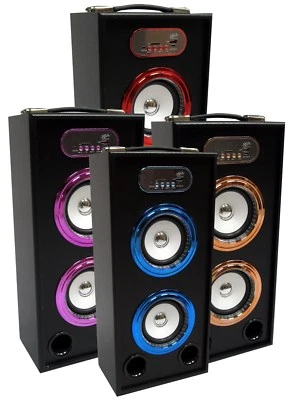 44cm TRAGBARE BLUETOOTH LAUTSPRECHER - VERS. FARBEN - SOUNDBOX - FM,AUX,SD,MP3 - Bild 1 von 4
