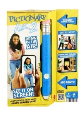 Mattel Pictionary Air 2 drawing In Air game family Team game Phone App TV Cast - Image 1 of 4