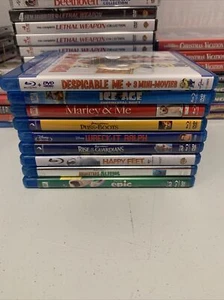 ASSORTED KIDS BLU-RAY 9 MOVIE LOT Despicable Me Puss In Boots Epic Ice Age - Picture 1 of 14