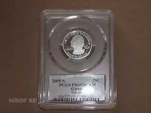 2009 PCGS PF69 Guam Silver DEEP CAMEO (Proof) DC & U.S. Territories Quarter Flag - Picture 1 of 2