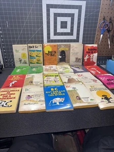 23 lot 1960s 1970s B.C. Johnny Hart Paperback Comic Books Strip Humor Satire Art - Picture 1 of 15