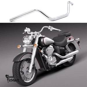 For Honda Shadow Aero 750 1100 Motorcycle 1" 25mm Handlebar Tracker Drag Bars A+ - Foto 1 di 14