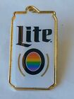 Miller Lite Pride Lapel Hat Jacket Pin LBGTQ 