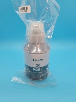 Botellas de tinta negra pigmentada Canon 20 PGBK GI-20 Foto 1 de 4