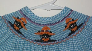 Nuevo Halloween Gatos Sombreros Ahumado Obispo Bebé Niña Vestido 12M - Imagen 1 de 2