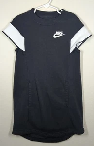 Nike Black Athletic Active Sports Short Sleeve Knit Dress Youth Size S Pockets - Picture 1 of 7
