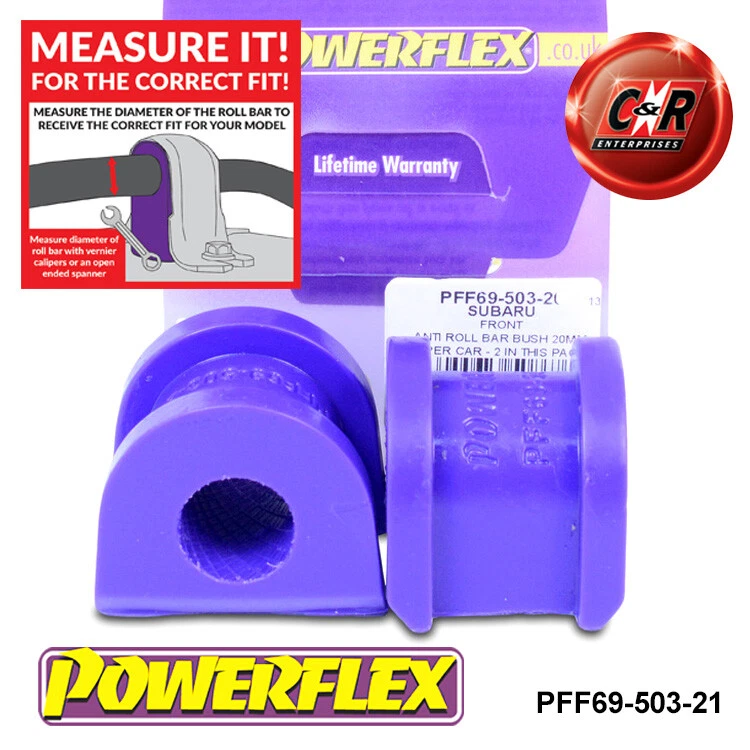Powerflex Barra Estabilizadora Delantera Cojinete 21mm Para Interior 2003-2009 - Imagen 1 de 4