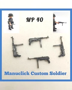 1 x MP40 ARMA EJERCITO ALEMAN Playmobil Custom WW2 SEGUNDA GUERRA MUNDIAL - Imagen 1 de 5