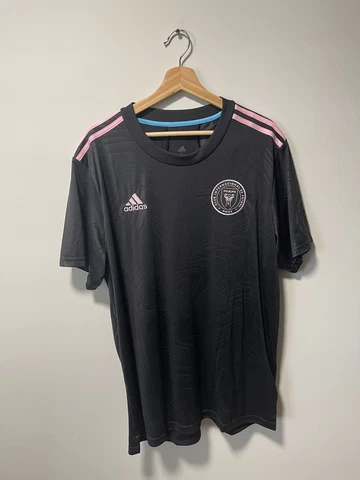 adidas MLS Inter Miami Authentic Road Jersey Black/Pink Men's Size Xl Messi Cover