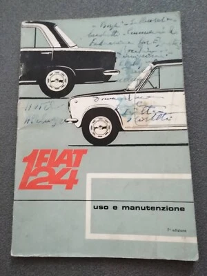 FIAT  124  LIBRETTO USO MANUTENZIONE  ORIGINALE   EDIZIONE  04/1967  (234) - Immagine 1 di 4