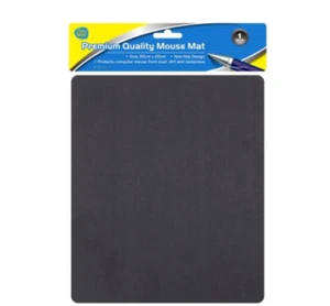 COMPUTER ACCESSORY MOUSE MAT PAD BLACK SLEEK FOAM| HYT - Picture 1 of 2