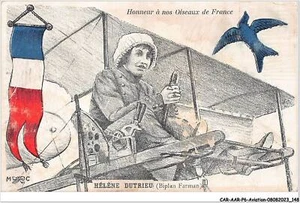CAR-AARP6-0502 - AVIATION - HELENE DUTRIEU - Biplan Farman - Imagen 1 de 2