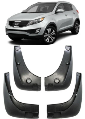 Genuine  Front & Rear Splash Guards Mud Flaps Fender For 2010-2016 Kia Sportage - Image 1 of 4