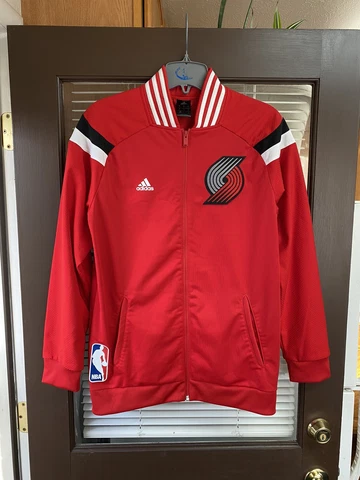 Portland Trail Blazers adidas NBA Basketball Zip Up Track Jacket Sideline Cover