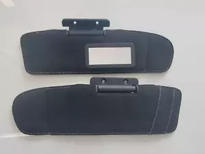 15-18 Ferrari California Pair Left & Right Suede Sun Visors (Black) - Picture 1 of 2