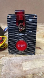 Interruttore piu avviamento a pannello con kit montaggio e relay 3453 - Foto 1 di 5