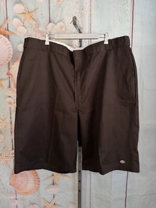 Dickies Men's Big Tall Twill Work Shorts SZ 50 Loose Fit 13" Inseam Brown NWT - Picture 1 of 9
