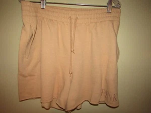 Victoria Secret PINK Vintage Zip Sweatshirt and Short Set SIZE XL Dark Peach - Picture 1 of 9