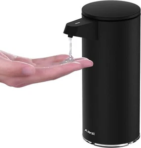 9.5 oz Rechargeable Auto Sensor Soap Dispenser Pump, Matte Black, AK1333 - Picture 1 of 9