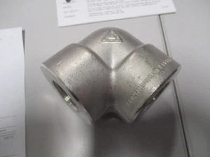 ELBOW 90 DEG 304L STAINLESS STEEL 1" 6000 psi NPT - Picture 1 of 3
