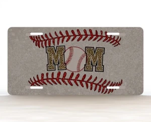 Baseball MOM Stiche Neuheit Auto Nummernschild - Bild 1 von 6
