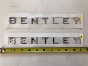 **OEM New ” Chrome Continental GT GTC “Bentley” BADGE OEM - Picture 1 of 3