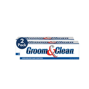 Groom & Clean Hair Control Cream 4.5 Oz (Pack of 2) - Men's Hair Styling Cream f - Picture 1 of 12