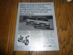 1981 MAZDA Motor Trend Car & Driver and Road & Track Articles on the GLC - Picture 1 of 7