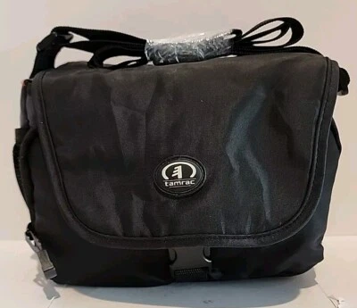 Pre Owned Tamrac 4252 Jazz 52 Messenger Camera Bag Black And Orange VG. - Image 1 of 4
