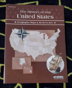 4th Grade Abeka The History of Our United States Geography Maps & Reviews Key - Picture 1 of 3