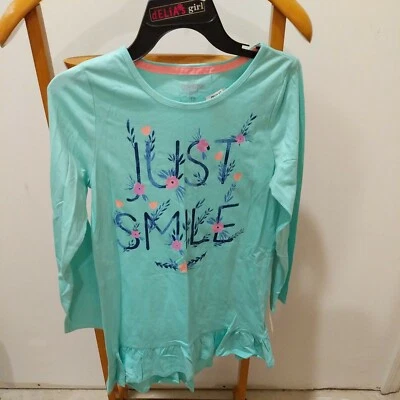 OSHKOSH Manga Larga Talla 12 Top/Camisa/Vestido~ NUEVO Foto 1 de 3