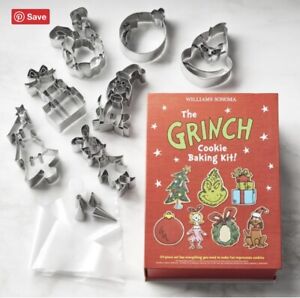 *NIB* Williams Sonoma The Grinch Christmas Cookie Baking Kit 22 Piece Set
