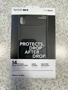 TECH21 EVO MAX CASE FOR IPHONE XS MAX LENS COVER 3 LAYERS DROP PROTECT T21-6146 - Picture 1 of 4