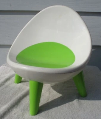 mid century tvc space age styled infant kids child plastic chair storage potty ? - Image 1 of 4