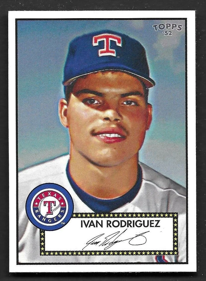 2006 Topps '52 Debut Flashbacks #DF20 Ivan Rodriguez Texas Rangers HOF - Image 1 of 1