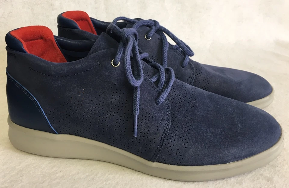 UGG Larken полоски Perf 1014660 Marino синий Athletic кожи текстиль платье туфли - Изображение 1 из 4