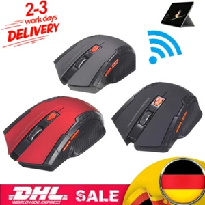 Funk Maus Gaming Kabellos Wireless Mouse Für PC Laptop SMehrfarbig USB - Bild 1 von 9