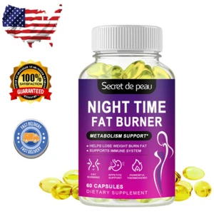 Night Time Fat Burner Supplement For Fat Burn Weight Loss Appetite Suppressant - Picture 1 of 7