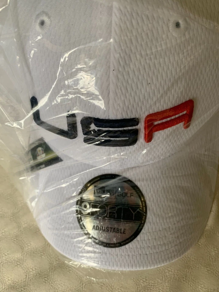 Era 9forty USA Ryder Cup Practice Round White Adjustable Hat/cap 2016