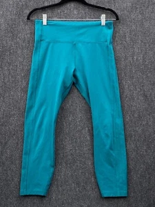 Lorna Jane Womens Medium High Waist Leggings Jade Green Stretch Activewear Yoga - Picture 1 of 12
