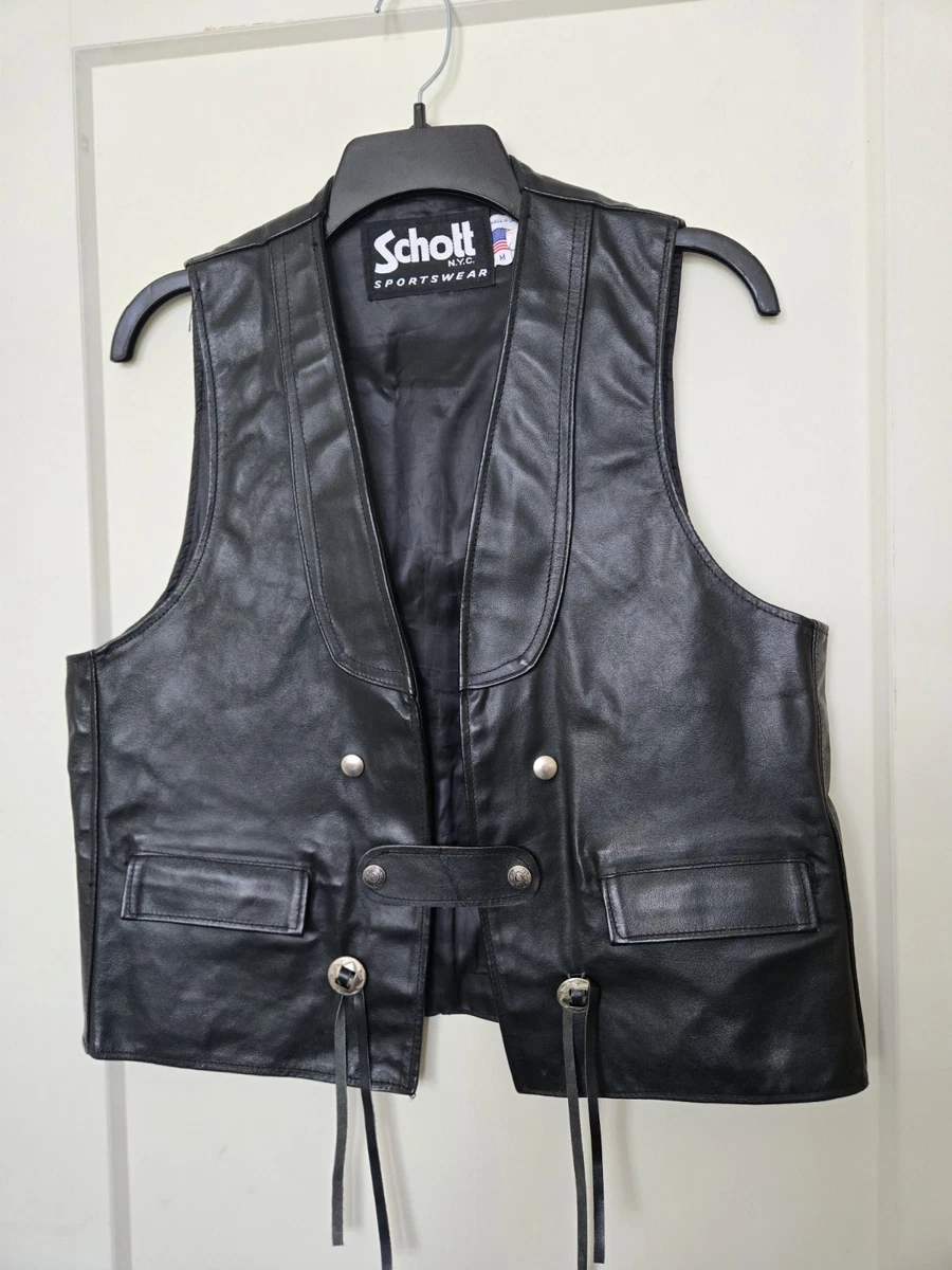 SCHOTT Leather Outer Shell Vests for Men for Sale | Shop New