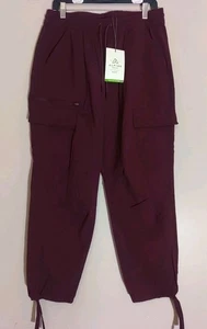 Pantalones de chándal Alpine para mujer Burdeos profundos ciruela Trail bolsillos cordón talla L - Imagen 1 de 6