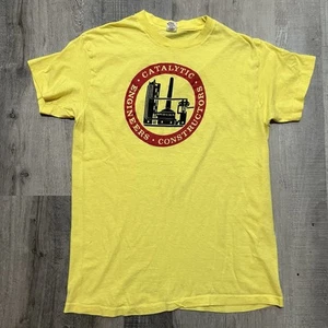VTG 1970s Peach Bottom Nuclear Plant Yellow Catalytic Engineers Hanes T Shirt - Picture 1 of 4