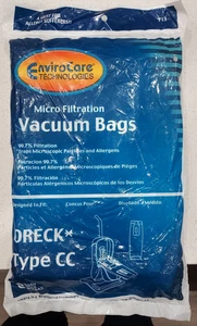 EnviroCare Vacuum Bags for Oreck Type CC Uprights - 8 Pack - New - Picture 1 of 5