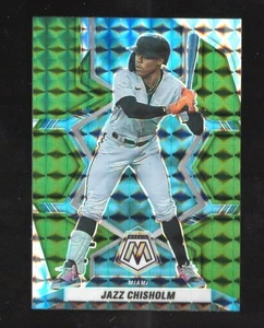 2022 Panini Mosaic Jazz Chisholm Miami Marlins #156 Green Prizm NY Yankees - Bild 1 von 2