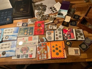 Lotto lavoro monete Halfpenny 1971 sigillato come nuovo rotolo di 50 monete 50 euro cent roll - Foto 1 di 24