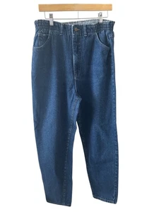 Lee Women’s 16M High Rise Tapered Mom Jeans Elastic Waist Blue Denim Vintage - Picture 1 of 5