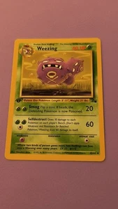 Pokémon TCG Weezing 45/62 Fossil 1st Edition Uncommon NM - Picture 1 of 10
