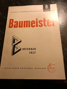 Baumeister Sonderheft Interbau August 1957 Architektur - Bild 1 von 3