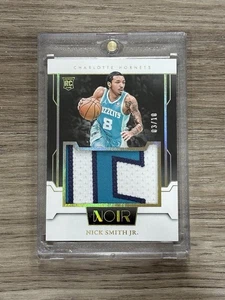 2023 Panini Noir Rookie Jumbo Materials Holo Gold Nick Smith Jr. /10 RC Patch - Picture 1 of 2